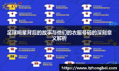 足球明星背后的故事与他们的衣服号码的深刻意义解析